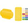 Spirella Alaska Set Bagno Cuscino vasca + Tappeto bagno Giallo | ventose di tenuta, superficie idrorepellente, retro antiscivolo, lavabile in lavatrice, colore giallo