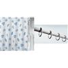 Spirella Set Bagno Tenda doccia + Anelli tenda Blu e Bianco | trattamento antimuffa, lavabile in lavatrice, scorrimento fluido, apertura con una mano, blu / bianco