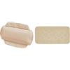 Spirella Alaska Set Bagno Cuscino vasca + Tappeto bagno Beige | ventose di tenuta, superficie idrorepellente, retro antiscivolo, lavabile in lavatrice, colore beige
