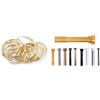 Spirella Set Bagno Anelli tenda + Bastone doccia Argento e Oro | scorrimento fluido, apertura con una mano, lunghezza regolabile, montaggio senza forare, argento / oro