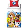 Character World Set copripiumino ufficiale per lettino dei cuccioli di Paw Patrol con design Pupster | Copripiumino reversibile a 2 lati per lettino, biancheria da letto coordinata con federa inclusa, in policotone