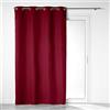 Douceur d'Intérieur, Tenda con occhielli, 140 x 260 cm, 100% oscurante, in microfibra, tinta unita, colore: Bordeaux