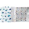Spirella Set da 2 Tende doccia Blu e Multicolore | trattamento antimuffa, lavabile in lavatrice, blu / multicolore