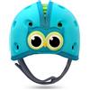 SafeheadBABY Casco di sicurezza per bambini pluripremiato per gattonare e camminare Caschi di protezione per la testa del bambino Traspiranti ed espandibili - Gufo Blu Verde