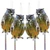 Homo Trends 4 Repellente per piccioni, Balcone, spaventapassi, spaventapassi, spaventapassi, spaventapassi, spaventapassi, Gufo in plastica Piatto con Nastro antiuccelli