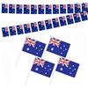 DHSBGWSX Bandierine con bandiera australiana, 4 bandiere girevoli a mano, bandierine quadrate per festival e celebrazioni