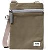 Roka London Roka Chelsea - Piccola borsa a tracolla per telefono da donna e uomo, con tasche multiple, cerniera spessa, tracolla regolabile per telefoni cellulari, portafogli, carte