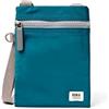 Roka London Roka Chelsea - Piccola borsa a tracolla per telefono da donna e uomo, con tasche multiple, cerniera spessa, tracolla regolabile per telefoni cellulari, portafogli, carte