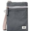 Roka London Roka Chelsea - Piccola borsa a tracolla per telefono da donna e uomo, con tasche multiple, cerniera spessa, tracolla regolabile per telefoni cellulari, portafogli, carte