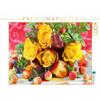 CALVENDO Puzzle Rose gialle con ciotole decorative 1000 pezzi Lege dimensioni 64 x 48 cm foto Puzzle di Kruse Gisela