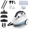 Ariete 4146 XVapor Deluxe - Pulitore a Vapore Mobile, 5 bar, Vano Portaccessori Integrato, Autonomia fino a 55', Cavo 6 m, 1500W, Bianco