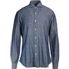 BARBA Napoli - Camicia in lino - Blu