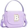 YOOLIFE Borsa a tracolla da ragazza, borsa a tracolla per bambini, Lilla, B | Regali per bambine da 3 4 5 6 7 8 9 10 anni, regalo di compleanno personalizzato per bambini, adolescenti, sorelle, nipote