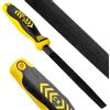 C.K Tools Engineers - Lima semicircolare da 150 mm, punta affusolata a taglio secondario, acciaio ad alto tenore di carbonio, impugnatura ergonomica a due componenti, fissaggio sicuro, cordino