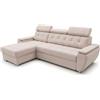 Robin Inspire Tosaro Divano Angolare Letto A L Crema Aston | Divano letto angolare 240x165 cm con contenitore, montaggio universale, tessuto Aston, funzione letto