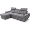 Robin Inspire Tosaro Divano Angolare Letto A L Antracite Aston | Divano letto angolare 240x165 cm con contenitore, montaggio universale, tessuto Aston, funzione letto