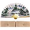 Generic Decorazione del ventilatore della parete Decorazione di sfondo di stile | Ventaglio decorativo per festival musicali, feste, spettacoli, matrimoni, soggiorno, studio, donne e uomini