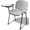 GALIZIA prjme Galizia Prime Sedia Conferenza con Braccioli e Tavoletta per Sala Riunioni | Design pratico e versatile, seduta rivestita in tessuto e 38 colori disponibili, ideale per corsi e riunioni, Made in Italy