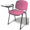 GALIZIA prjme Galizia Prime Sedia Conferenza con Braccioli e Tavoletta per Sala Riunioni | Design pratico e versatile, seduta rivestita in tessuto e 38 colori disponibili, ideale per corsi e riunioni, Made in Italy