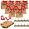 BBTO 24 Pezzi Bomboniere Laurea Scatoline Regalo Portachiavi Nastro | Scatole Portaconfetti Laurea, Portachiavi Quadrifoglio Corona d'Alloro, Nastro Rosso, per Festa Laurea e Confetti