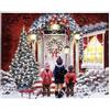 Magie di Natale Quadro con LED Luminosi a Luce Calda Decorazione Natalizia, Dipinto da 48 cm