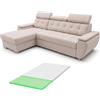 Robin Inspire Tosaro Divano Angolare Letto Topper Crema Aston | Divano letto angolare con topper, contenitore, montaggio universale, tessuto Aston, ideale soggiorno