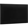 murando - Testiera Letto Singolo Imbottita, Rettangolo, Velluto, 30x50 cm | 1 Pezzo, Pannelli Decorativi per Pareti, Pannello Imbottito per Camera da Letto e Soggiorno, Schiuma Anallergica, Nero