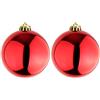 Mojawo 2 Palline per Albero di Natale, XXXL, Rosse, Ø 25 cm