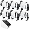 HCT STYLE Etichette DK-22223 compatibili con Brother QL, 50 mm x 30,48 m | Rotolo termico adesivo continuo, tagliabile alla lunghezza desiderata, per indirizzi, spedizioni, archivio e ufficio.
