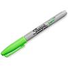 Sharpie-Pennarello indelebile a punta Fine, colore: nero Verde fluo