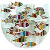 SANTORO Popnrock, Biglietto d'Auguri Pop Up 3D - Pesce - per Bambini, Famiglia, Compleanno|17 X 15 cm|Verde|Arancione|Marrone