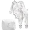 Marks & Spencer Bambino 3-Pezzi Dungaree Outfit Set Ricco di Cotone - Unisex per Bambini e Ragazze