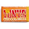 Tony's Chocolonely - cioccolato al latte intero con caramello e sale marino - cioccolato da tavola con pezzi di caramello - 32% di cacao - 1 x 180 grammi - Cioccolato Belgium Fairtrade
