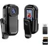Aimery Videocamera FHD 1080P con registrazione audio e video, action camera con pollice, fotocamera indossabile con clip magnetica e 360°, 150 minuti di registrazione a mani libere, per viaggi, ciclismo