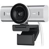 Logitech MX Brio Ultra HD 4K Collaborazione e Streaming Webcam, 1080p a 60 FPS, doppio microfono con riduzione del rumore, modalità Show, USB-C, copertura webcam, funziona con Microsoft Teams, Zoom,