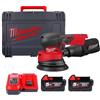 Milwaukee M12FROS5-502X Levigatrice orbitale casuale 2-12v-5Ah Batterie REDLITHIUM 150mm