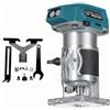 Heimerdinger Utensile per fresa per legno senza spazzole senza fili, per Makita 18 V, compatto e a 5 velocità, per scanalatura del legno, rifilatura