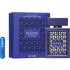 RESAES Resistant and aesthetic Rave Now Intense Eau de Parfum 100 ml, profumo arabo per uomo a lunga durata, include atomizzatore ricaricabile, fragranza fresca e legnosa con note di anguria, cetriolo, pelle e sandalo (Now Intense)