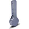 Crossrock CRA860BJSL ABS modellato hardshell custodia banjo, stile zaino, per 5-string risonatore/Gibson Tenor banjo, argento