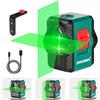 HYCHIKA BETTER TOOLS FOR BETTER LIFE HYCHIKA Livella Laser Verde 45M,USB Ricarica, Livella Laser Autolivellante a Croce, IP54 per Esterno, 2 Modulo Linea Verticale/Orizzontale Laser, Supporto Magnetico, 360° Rotante