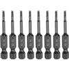 QUARKZMAN 8Pz Punte Cacciavite Piatte Testa Esagonale H2 (2mm) Punta Magnetiche Gambo Esagonale 1/4 Lunga 50mm (2) Lucidatura a Specchio Inserti per Avvitatore Metrico per Chiave