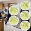 ACONDE Livella Tascabile di Precisione Con 5 Magneti Autoadesivi, 5 PCS Ø 32 mm di Diametro Mini Livelle a Bolla D'aria, Piccola Livella a Bolla D'aria, Mini Livella a Bolla