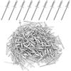 Dewdropdale 200 rivetti ciechi in alluminio, 4 x 10 mm, rivetti ciechi argentati, per edifici, navi, auto e mobili