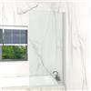 T&K Parete per vasca da bagno 70x140cm Cromo Parete vasca pieghevole Angolo quadrato 5MM vetro di sicurezza temperato Facile da pulire su entrambi i lati Sopravasca doccia per vasca da bagno