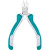 TOTAL - Mini pinza a taglio diagonale | 115 mm | Ideale per tagliare fili, cavi o plastica | Compatto e versatile | Massima precisione | Realizzato in cromo vanadio | Manico bimateriale