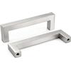 LONTAN 2 maniglie per mobili, in acciaio inox, per mobili da cucina, distanza tra i fori di 96 mm, maniglie per ante e cassetti