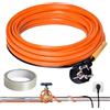 Piashow Cavo riscaldante con termostato, nastro riscaldante per tubi, protezione antigelo, nastro riscaldante autoregolante (2 m)