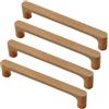 ZESLIV 4 maniglie per mobili in legno massiccio, distanza tra i fori 160 mm, maniglia per armadio da cucina, cassetto e cassettiera