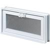 erfe Finestra di ventilazione da inserire in una parete di vetromattoni o muratura | Dimensioni cm 48,4X24X8 | Unità di vendita 1 finestra