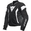 DAINESE - Avro 5 Tex Jacket, Giacca Moto in Tessuto, con Protezioni su Spalle, Nero/Bianco